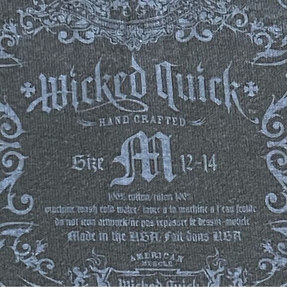Wicked Quick Built for Speed Handcrafted Distressed Short Sleeve Tee - Picture 11 of 13